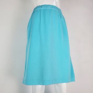 Misook Blue Knit Knee-Length Skirt